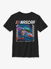 NASCAR Checkered Box Racing Car Youth T-Shirt