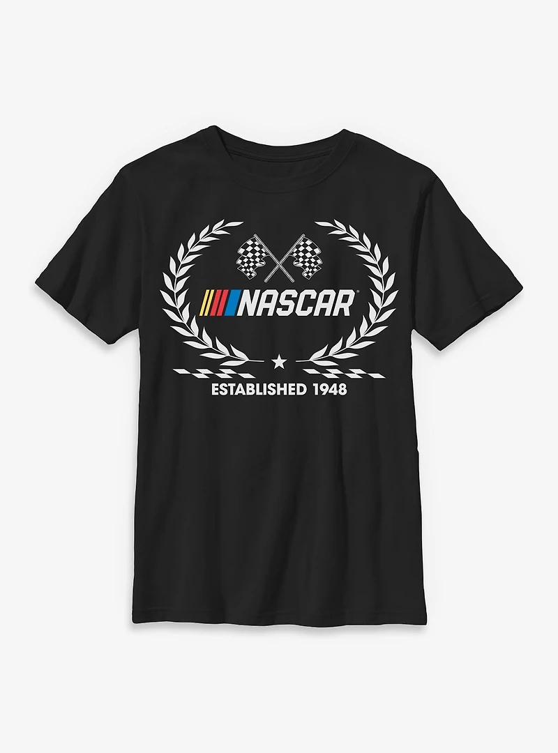 NASCAR Script Sporty Youth T-Shirt