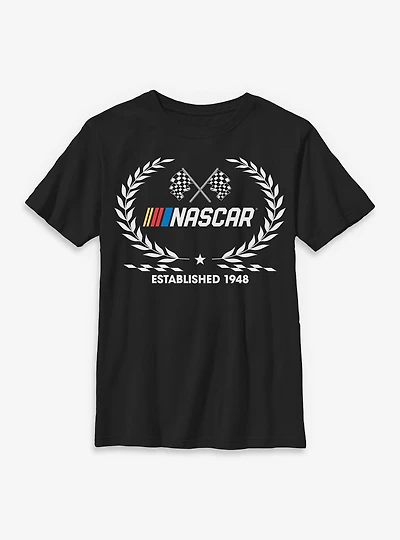 NASCAR Script Sporty Youth T-Shirt