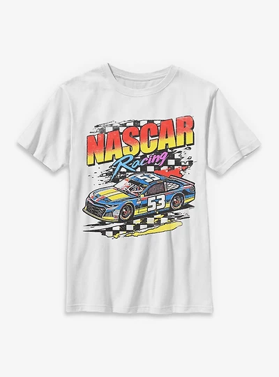 NASCAR Retro Racing Car Youth T-Shirt