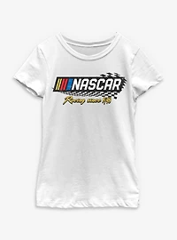 NASCAR Checker Racing Logo Youth Girls T-Shirt