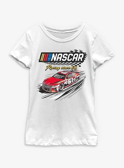 NASCAR Checker Racing Since 1948 Youth Girls T-Shirt