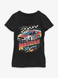 NASCAR Racing Checkers Youth Girls T-Shirt