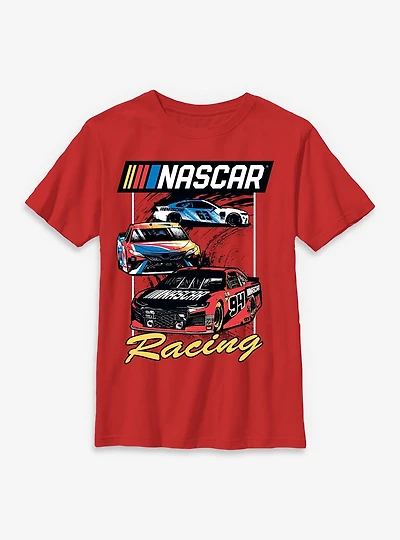 NASCAR Racing Cars Retro Youth T-Shirt