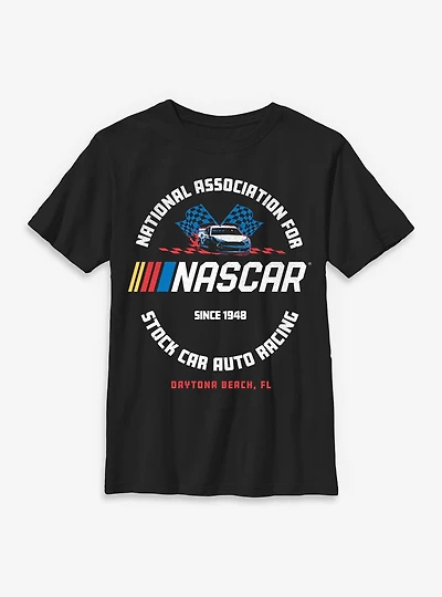 NASCAR Logo Flags Youth T-Shirt