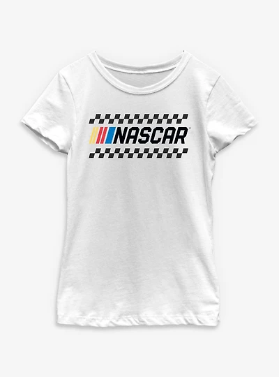 NASCAR Checkered Logo Youth Girls T-Shirt