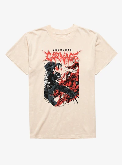 Marvel Venom Absolute Carnage Mineral Wash T-Shirt Box Lunch Exclusive