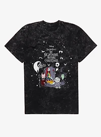 Disney The Nightmare Before Christmas Stars Mineral Wash T-Shirt Box Lunch Exclusive