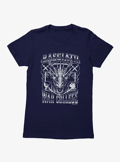 Fourth Wing Dragon Head Basgiath War College Womens T-Shirt Box Lunch Exclusive