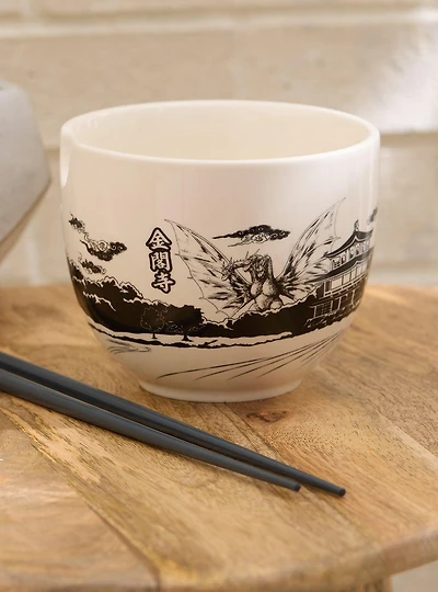 Godzilla King Ghidorah Scenic Ramen Bowl with Chopsticks - BoxLunch Exclusive