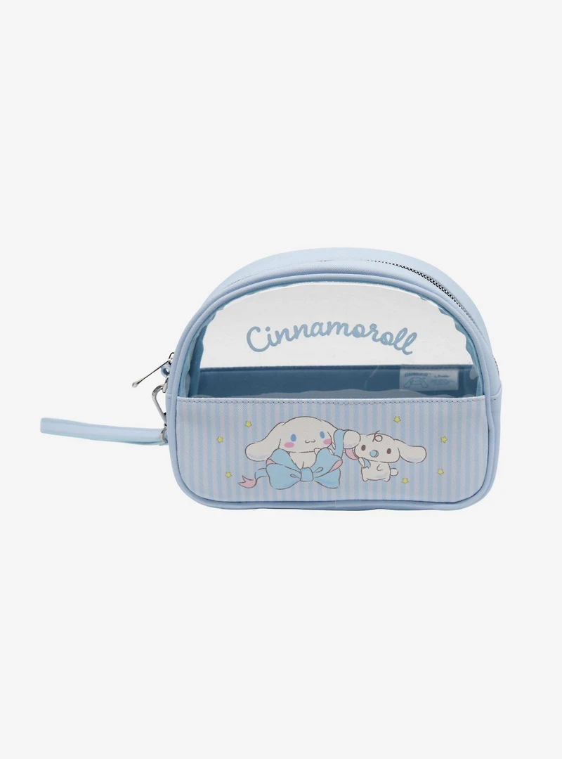 Sanrio Cinnamoroll "Lovely Ribbon" Half Moon Clear Cosmetic Case
