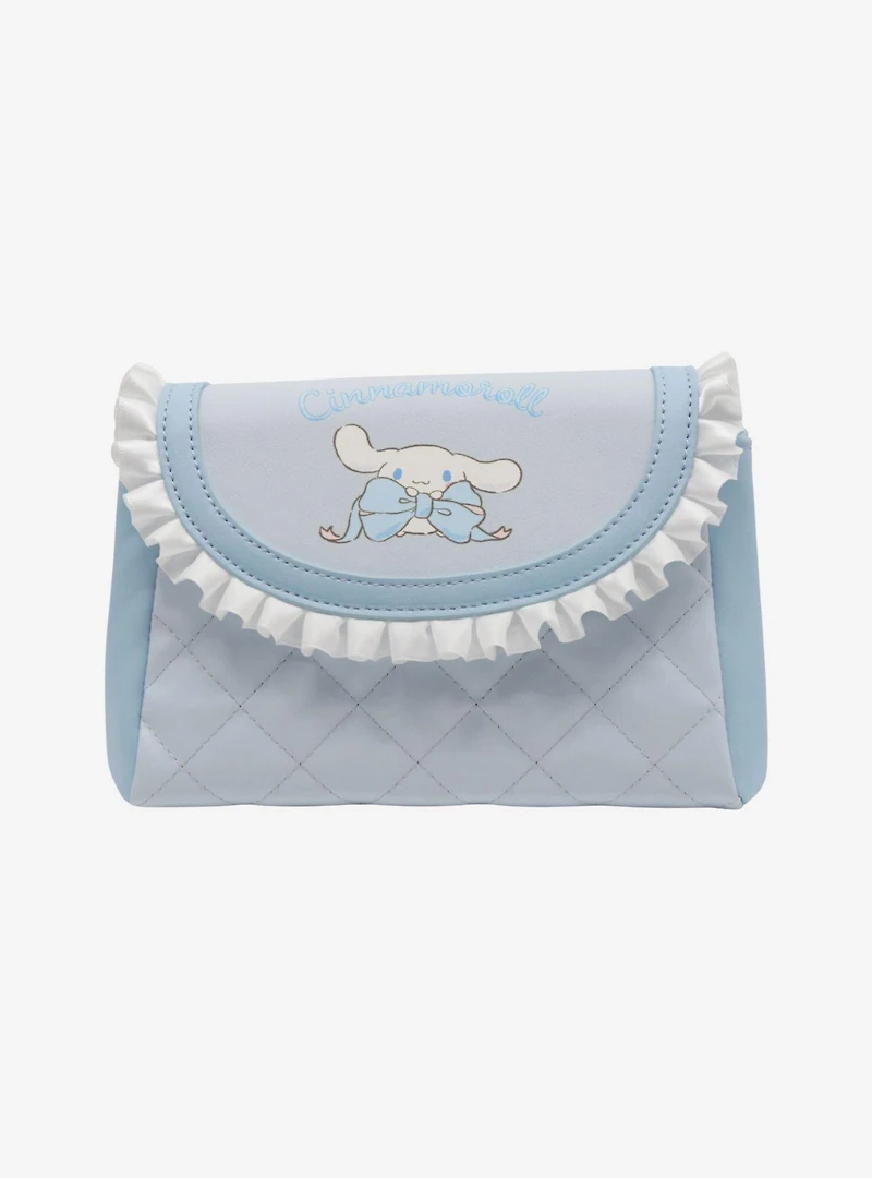 Sanrio Cinnamoroll "Lovely Ribbon" Ruffled Cosmetic Pouch