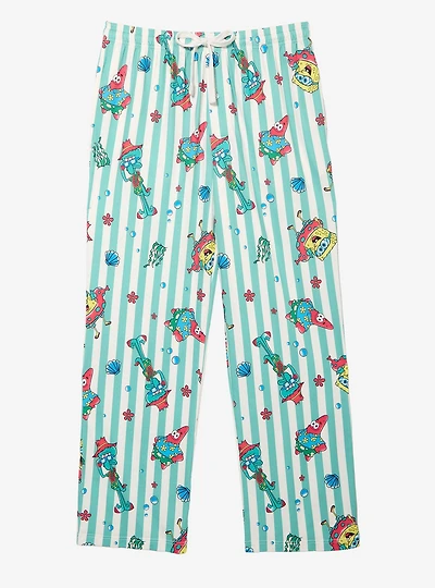 SpongeBob SquarePants Striped Allover Print Sleep Pants — BoxLunch Exclusive
