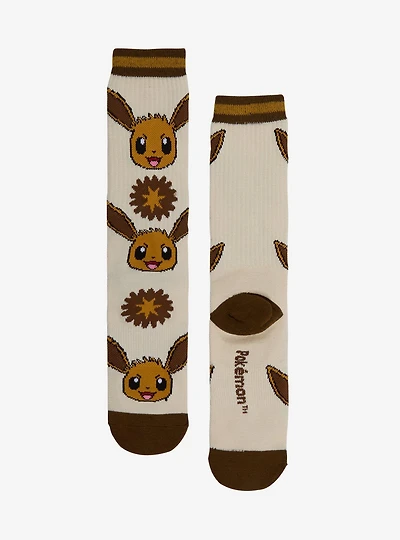 Pokémon Eevee Crew Socks — BoxLunch Exclusive