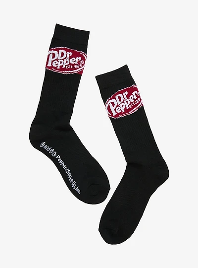 Dr. Pepper Logo Crew Socks — BoxLunch Exclusive