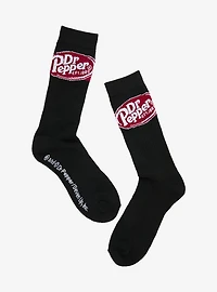 Dr. Pepper Logo Crew Socks — BoxLunch Exclusive