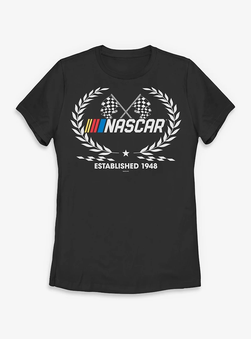 NASCAR Script Sporty Womens T-Shirt