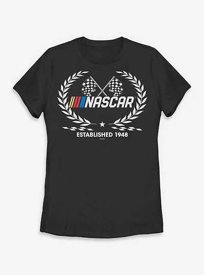 NASCAR Script Sporty Womens T-Shirt