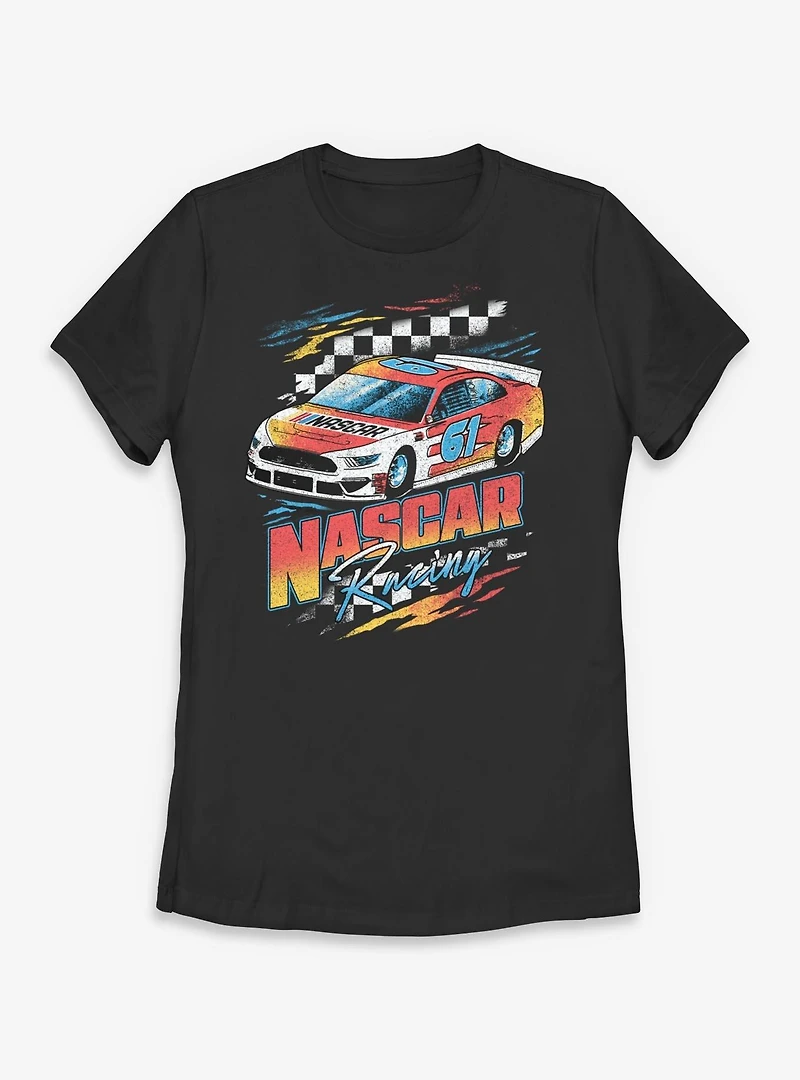 NASCAR Racing Checkers Womens T-Shirt