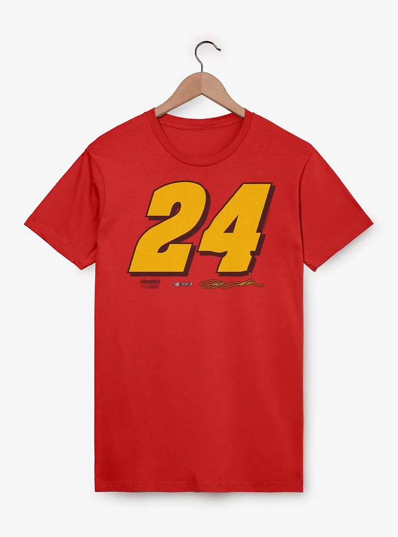 NASCAR Jeff Gordon Racing Car Yellow Number 24 T-Shirt
