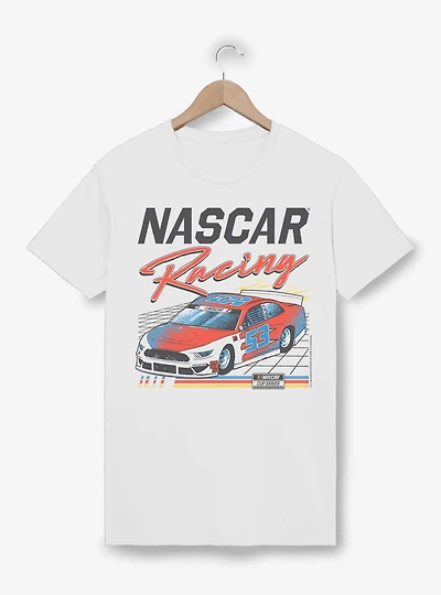 NASCAR Retro Grid Racing Car T-Shirt