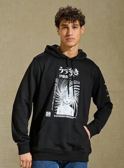 Uzumaki Tonal Manga Portrait Hoodie — BoxLunch Exclusive