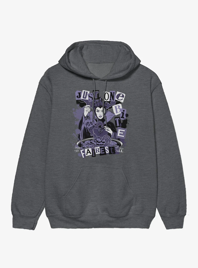 Disney Villains Snow White Evil Queen Just One Bite Block Letters Hoodie Box Lunch Exclusive
