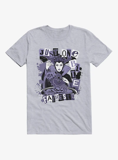 Disney Villains Snow White Evil Queen Just One Bite Block Letters T-Shirt Box Lunch Exclusive