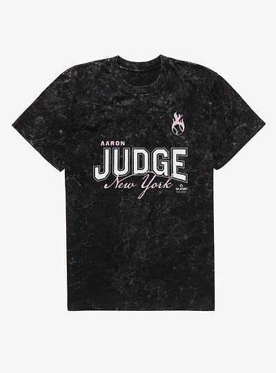 MLB Aaron Judge New York Yankees Mineral Wash T-Shirt Box Lunch Exclusive