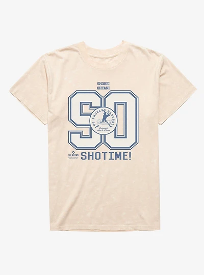 MLB Shohei Ohtani 90 Los Angeles Dodgers Shotime Mineral Wash T-Shirt Box Lunch Exclusive