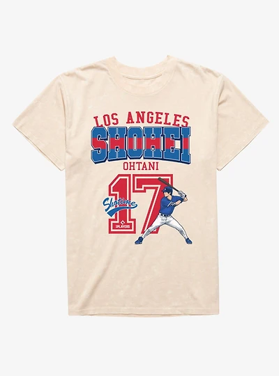 MLB Los Angeles Dodgers Shohei Ohtani 17 Mineral Wash T-Shirt Box Lunch Exclusive