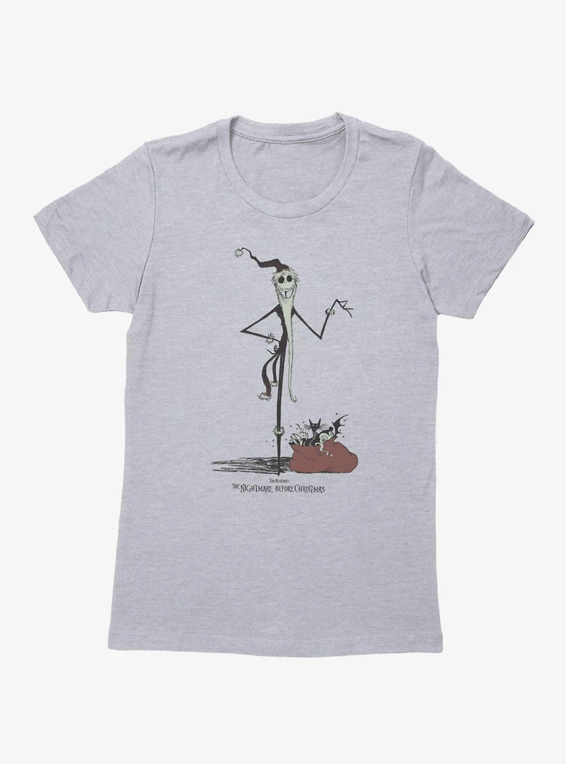 Disney The Nightmare Before Christmas Santa Womens T-Shirt Box Lunch Exclusive