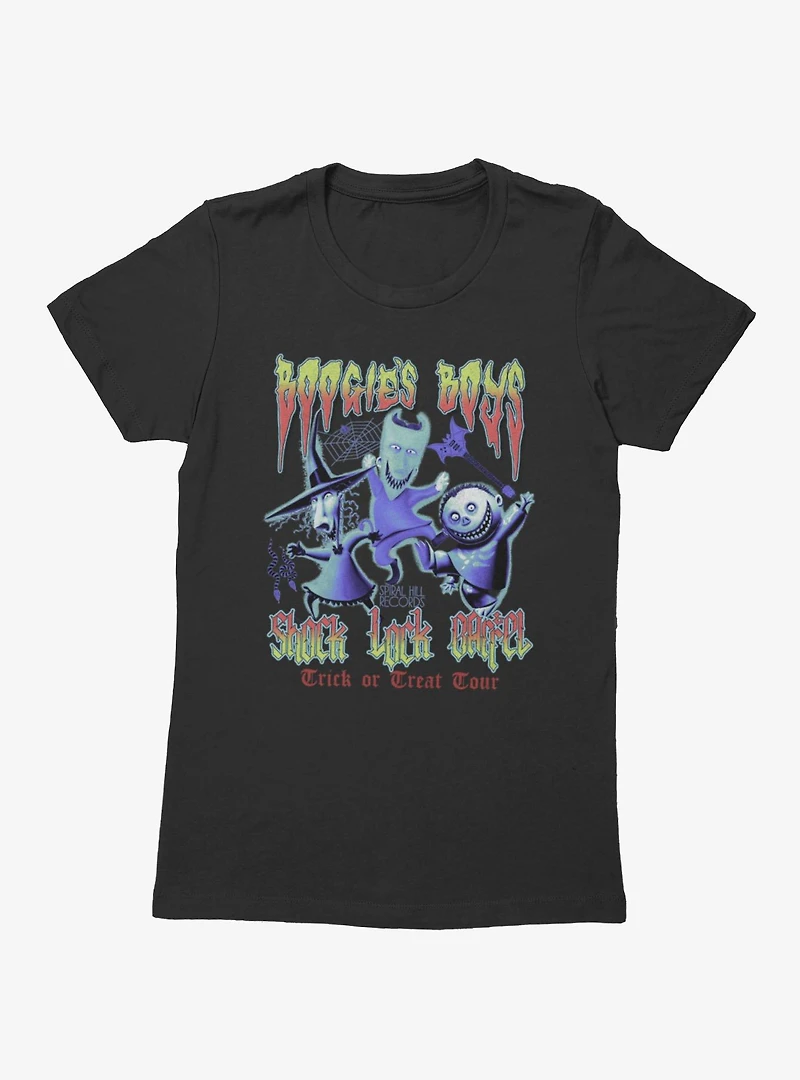 Disney The Nightmare Before Christmas Boogie's Boys Trick Or Treat Tour Womens T-Shirt Box Lunch Exclusive
