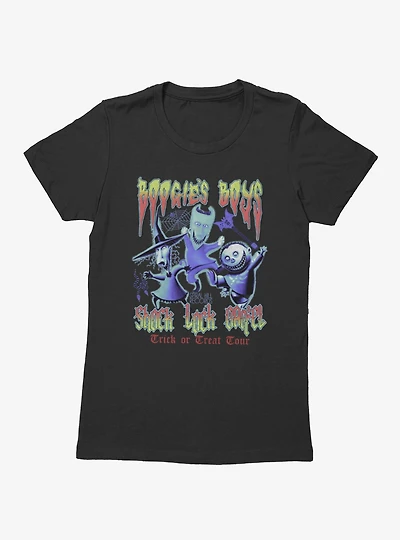 Disney The Nightmare Before Christmas Boogie's Boys Trick Or Treat Tour Womens T-Shirt Box Lunch Exclusive