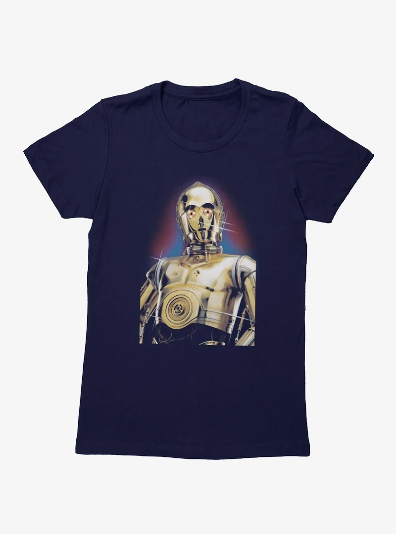 Star Wars C-3PO Portrait Womens T-Shirt Box Lunch Exclusive