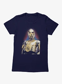 Star Wars C-3PO Portrait Womens T-Shirt Box Lunch Exclusive