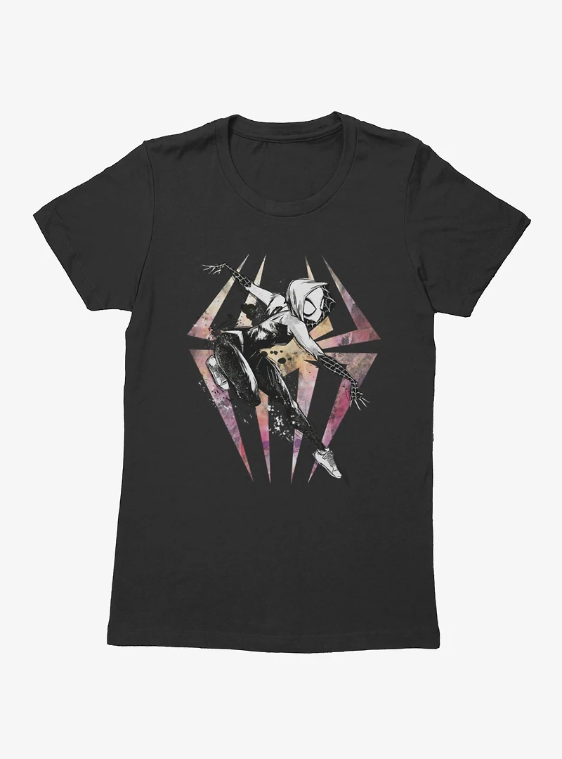 Marvel Spider Gwen Watercolor Logo Womens T-Shirt Box Lunch Exclusive