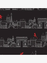 Miraculous: Tales of Ladybug & Cat Noir Charming Paris Black Wallpaper