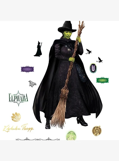 Wicked Elphaba Green Wall Decals