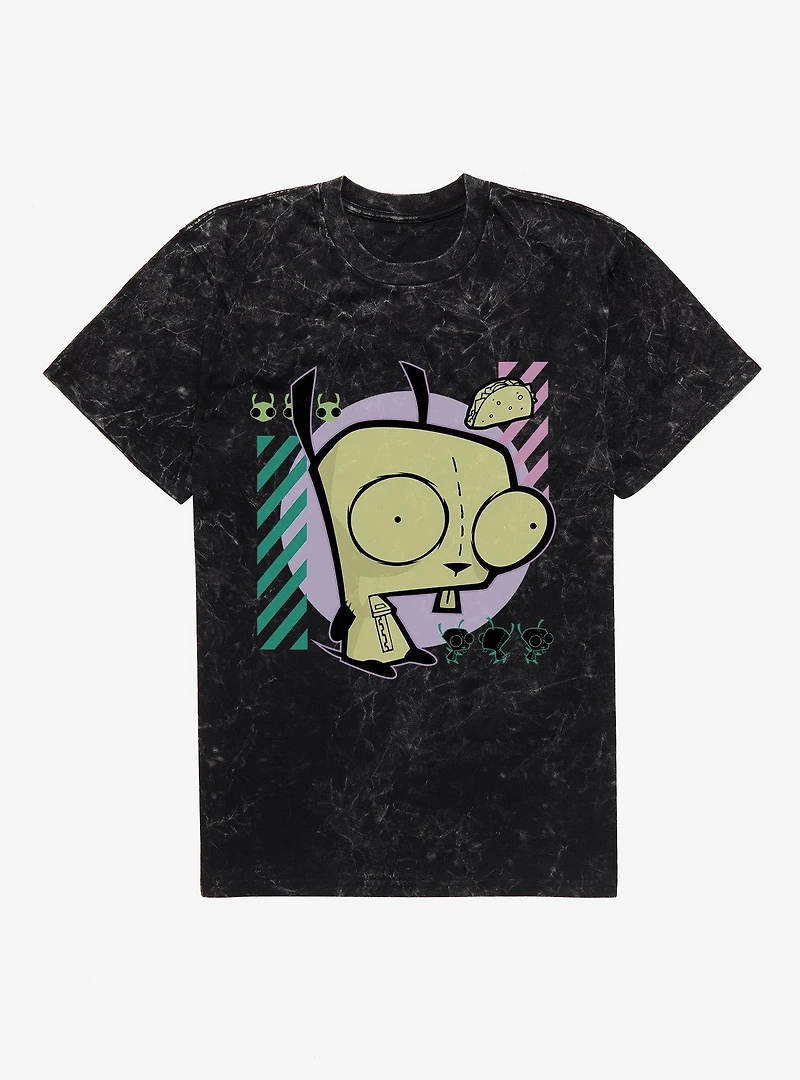 Invader Zim GIR Taco Time Mineral Wash T-Shirt