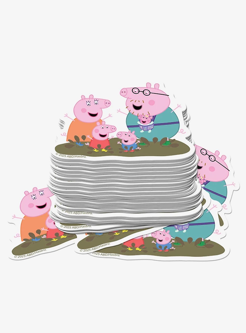 Peppa Pig Muddy Puddle Family Miscellaneous 100ct Sticker Pack