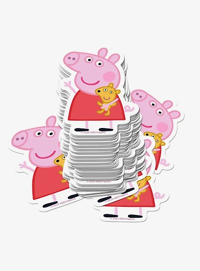 Peppa Pig Teddy Toy Miscellaneous 100ct Sticker Pack