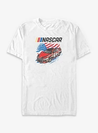 NASCAR Flag Car Racer Big & Tall T-Shirt