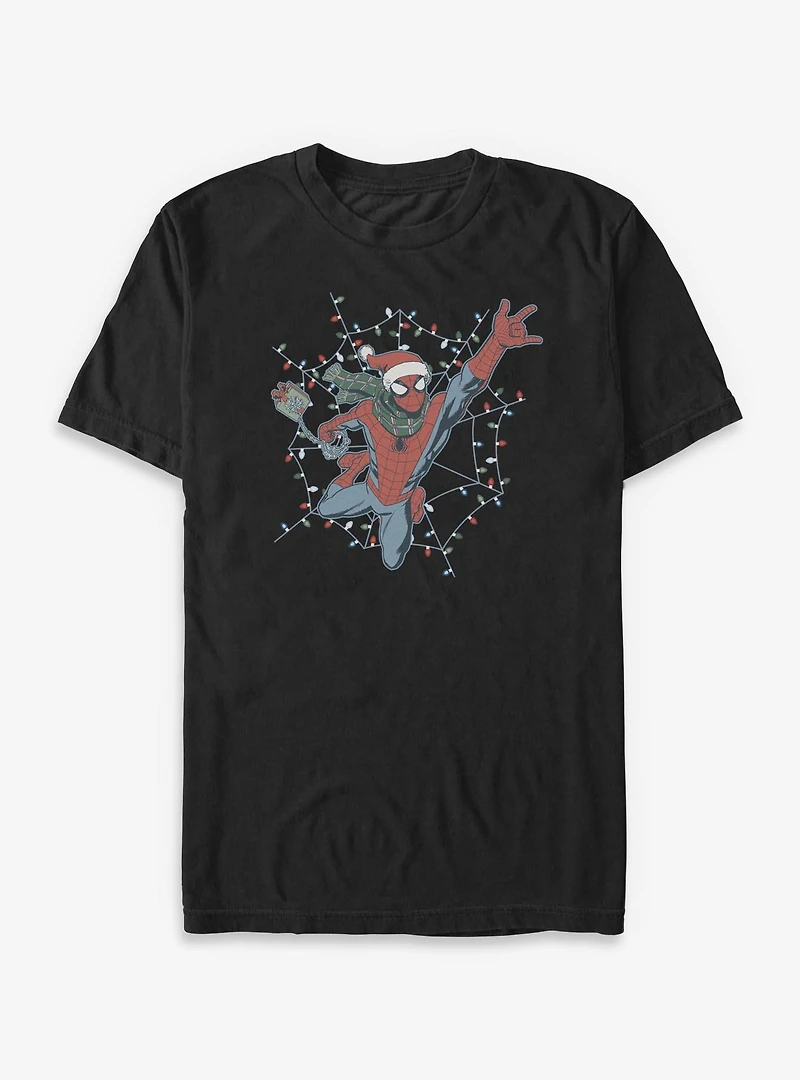 Marvel Spider-Man Swing Into Holidays Big & Tall T-Shirt