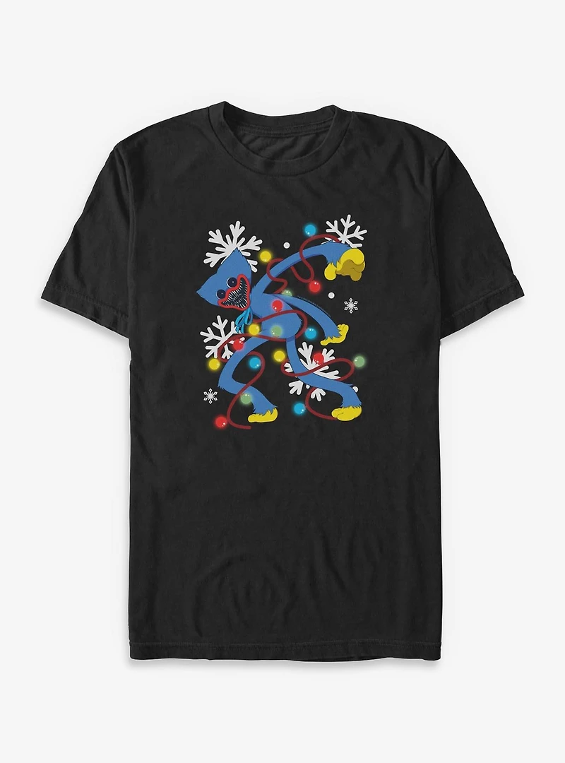 Poppy Playtime Huggy Xmas Lights Big & Tall T-Shirt