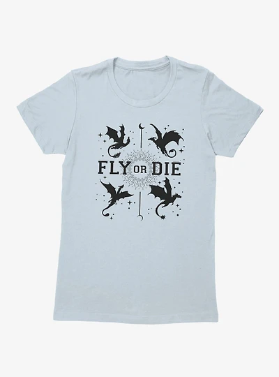Fourth Wing Fly Or Die Womens T-Shirt