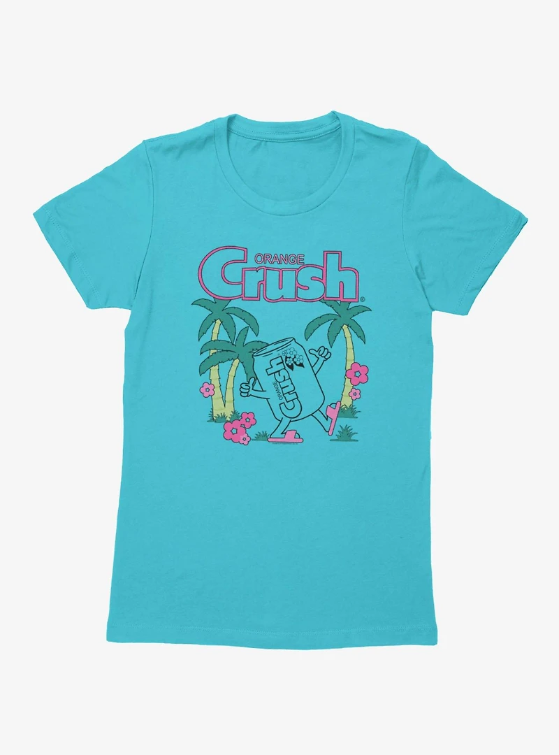 Orange Crush Tropical Vibes Womens T-Shirt