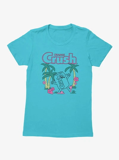 Orange Crush Tropical Vibes Womens T-Shirt