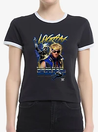 WWE Logan Paul Electric Womens Baby Ringer T-Shirt