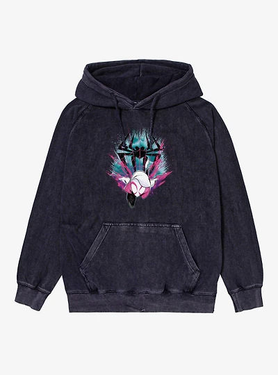 Marvel Spider-Gwen Splatter Mineral Wash Hoodie Box Lunch Exclusive